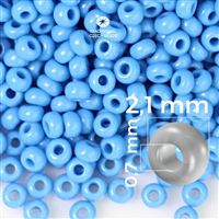 Preciosa Rocailles 11/0 2,1 mm Blau 63080 50 g