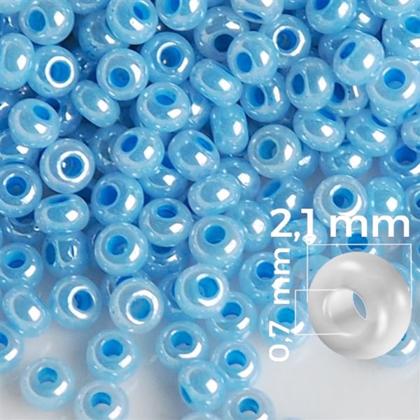 Preciosa Rocailles 11/0 2,1 mm Blau 37136 50 g