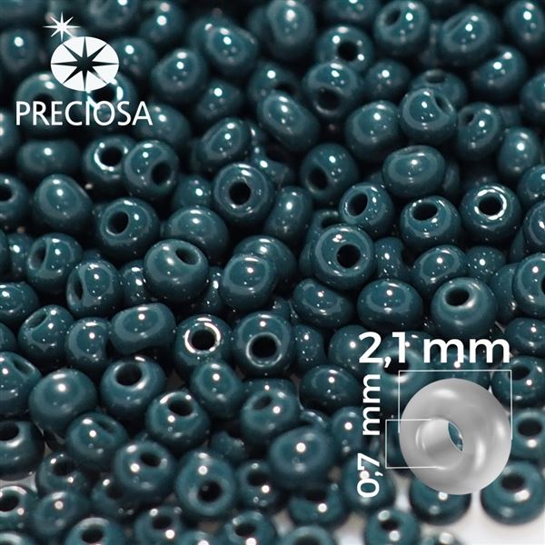 Preciosa Rocailles 11/0 2,1 mm Gr�n 53270 20 g