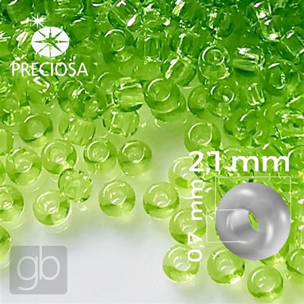 Preciosa Rocailles 11/0 2,1 mm Gr�n 50220 50 g