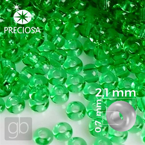 Preciosa Rocailles 11/0 2,1 mm Gr�n 50100 50 g