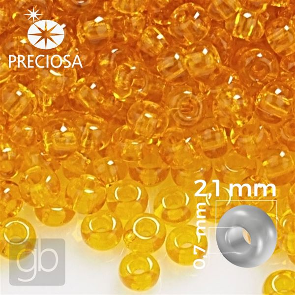 Preciosa Rocailles 11/0 2,1 mm Orange 80060 50 g