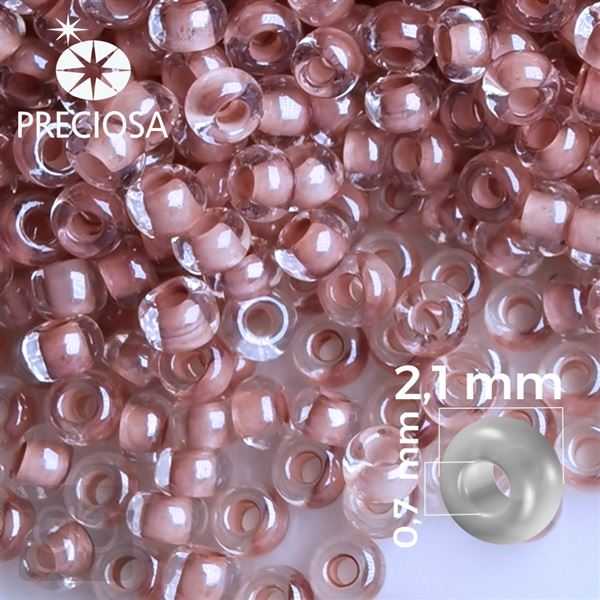 Preciosa Rocailles 11/0 2,1 mm Rosa 38116 50 g