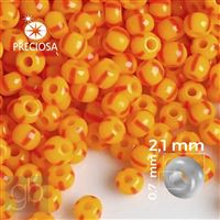 Preciosa STRIPED 11/0 2,1 mm Orange Rot 83970 50 g