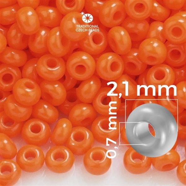 Preciosa Rocailles 11/0 2,1 mm Orange 93140 50 g