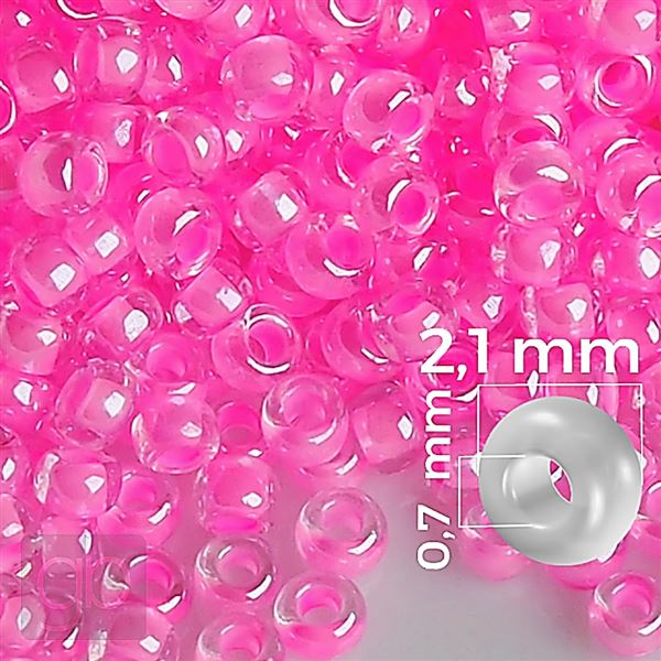 Preciosa Rocailles 11/0 2,1 mm Rosa 38877 50 g