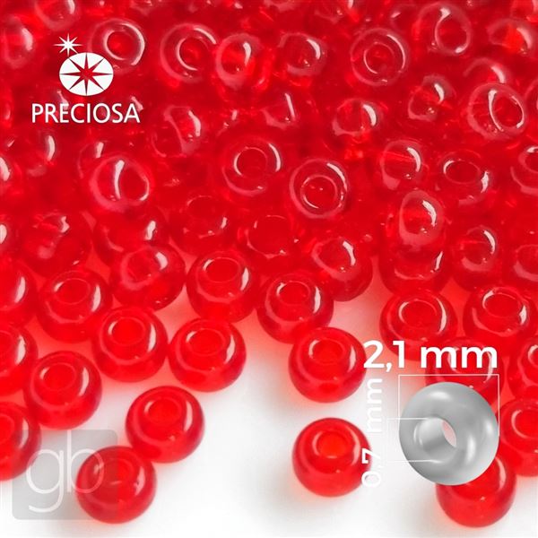 Preciosa Rocailles 11/0 2,1 mm Rot 90070 50 g