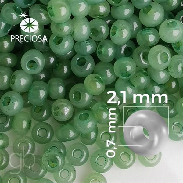 Preciosa Rocailles 11/0 2,1 mm Gr�n 02662 20 g