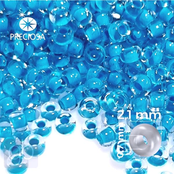 Preciosa Rocailles 11/0 2,1 mm Blau 38665 20 g