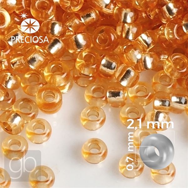 Preciosa Rocailles 11/0 2,1 mm Orange 78184 20 g