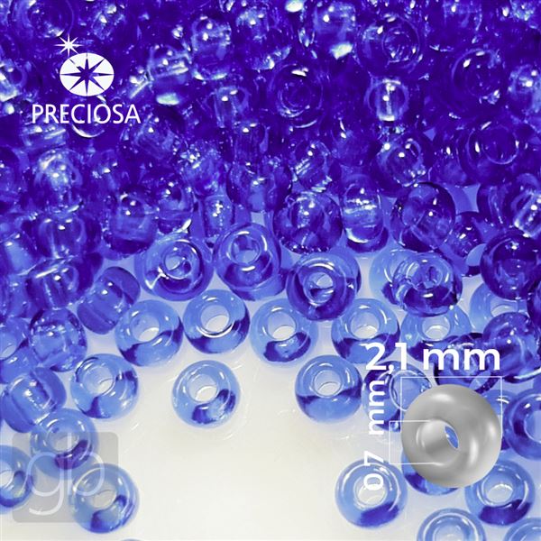 Preciosa Rocailles 11/0 2,1 mm Blau 30030 20 g