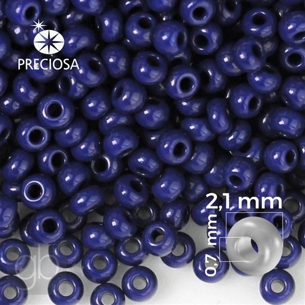 Preciosa Rocailles 11/0 2,1 mm Blau 33070 20 g