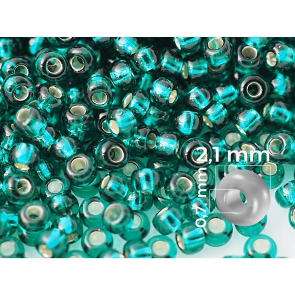 Preciosa Rocailles 11/0  2,1 mm Grn (57710) 20 g