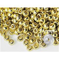Preciosa Rocailles 11/0  2,1 mm Gold (18586) 20 g
