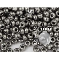 Preciosa Rocailles 11/0  2,1 mm Nikl (18549) 20 g