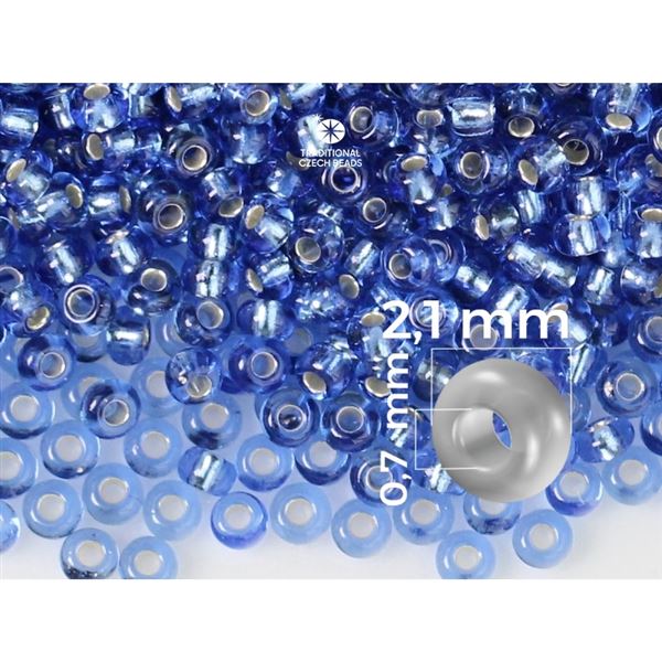 Preciosa Rocailles 11/0  2,1 mm Blau (37030) 20 g