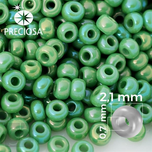 Preciosa Rocailles 11/0 2,1 mm Gr�n 54250 50 g