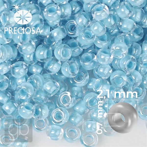 Preciosa Rocailles 11/0 2,1 mm Blau 38662 50 g