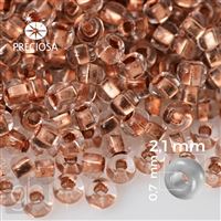 Preciosa rokajl 11/0 2,1 mm Braun 68105 50 g