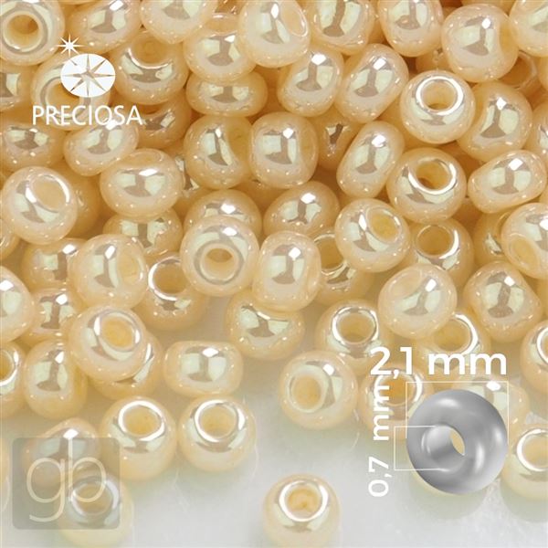 Preciosa Rocailles 11/0 2,1 mm Beige 47113 20 g