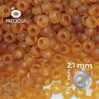 Preciosa Rocailles 11/0 2,1 mm Braun MATT 10090 50 g