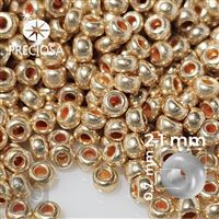 Preciosa Rocailles 11/0 2,1 mm Golden 18184 20 g
