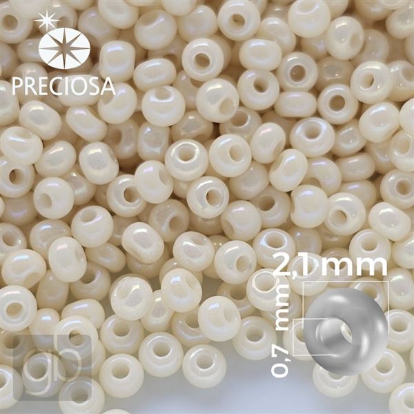 Preciosa Rocailles 11/0 2,1 mm Beige 03281 50 g