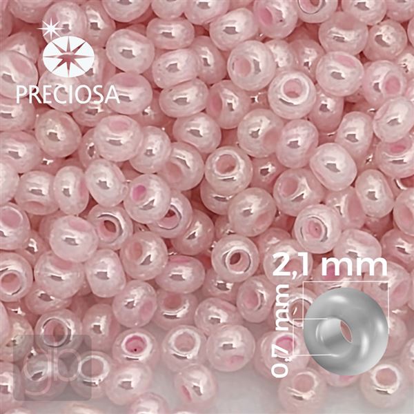 Preciosa Rocailles 11/0 2,1 mm Rosa 37389 50 g