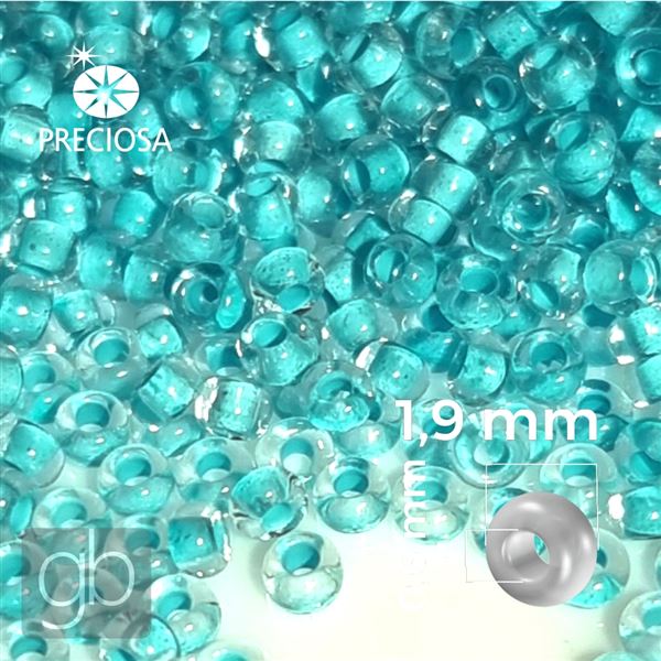 Preciosa Rocailles 12/0 1,9 mm Trkis 38658 50 g