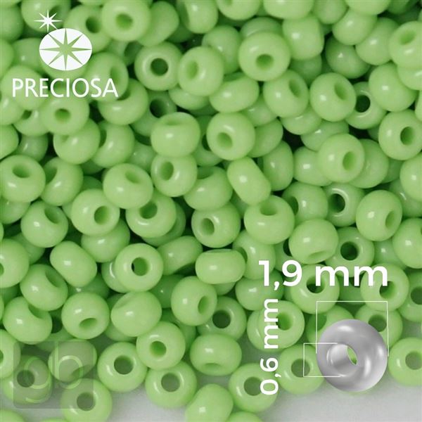 Preciosa Rocailles 12/0 1,9 mm Gr�n 53410 50 g