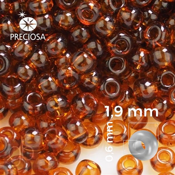 Preciosa Rocailles 12/0 1,9 mm Braun 10110 20 g