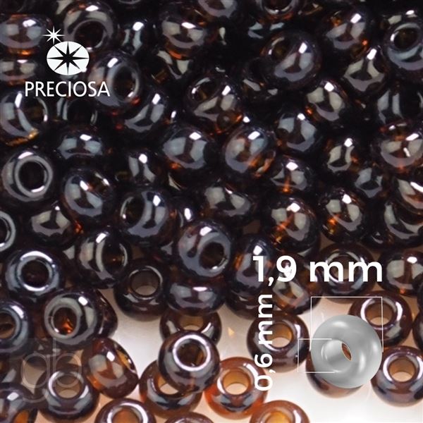 Preciosa Rocailles 12/0 1,9 mm Braun 10140 20 g