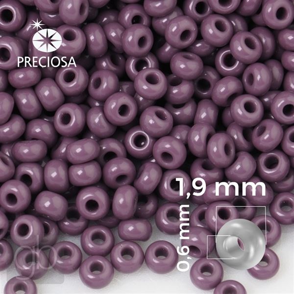 Preciosa Rocailles 12/0 1,9 mm Lila 23040 20 g