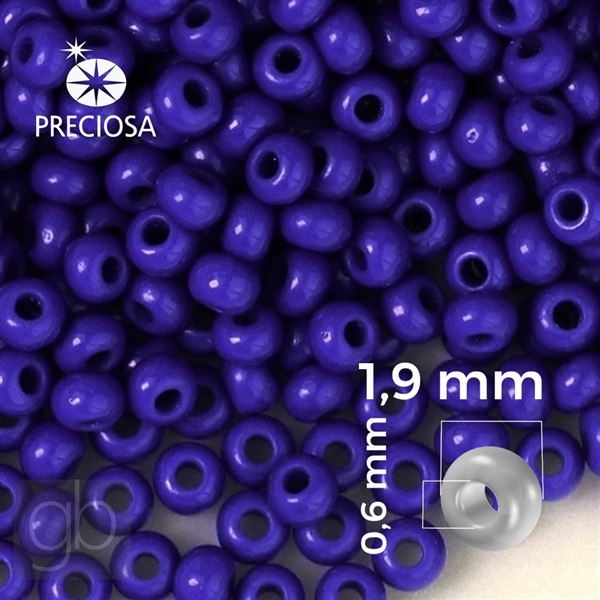 Preciosa Rocailles 12/0 1,9 mm Blau 33060 20 g