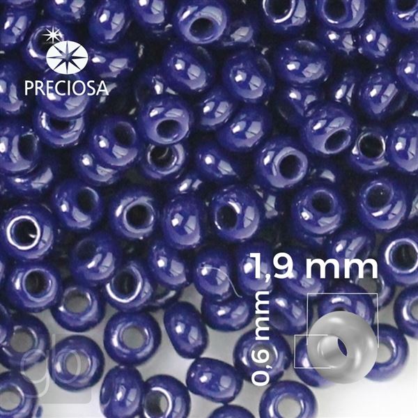 Preciosa Rocailles 12/0 1,9 mm Blau 33080 20 g