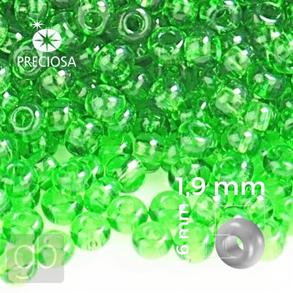 Preciosa Rocailles 12/0 1,9 mm Grn 50100 20 g