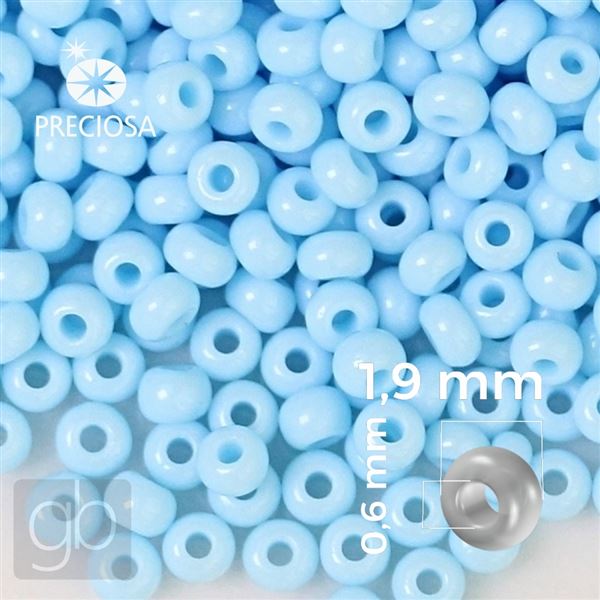 Preciosa Rocailles 12/0 1,9 mm Blau 63000 20 g