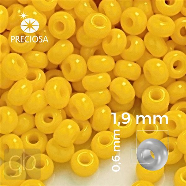 Preciosa Rocailles 12/0 1,9 mm Gelb 83130)20 g