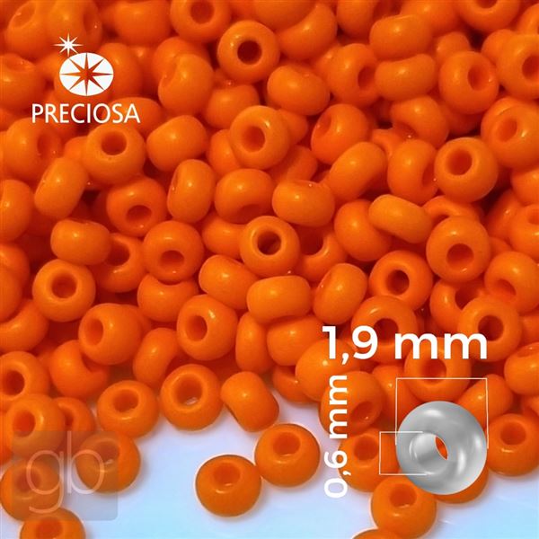 Preciosa Rocailles 12/0 1,9 mm Orange 93140 20 g