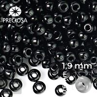 Preciosa Rocailles 12/0 1,9 mm Schwarz 23980 20 g