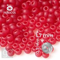 Preciosa Rocailles 13/0 1,7 mm Rot MAT 90070 50 g