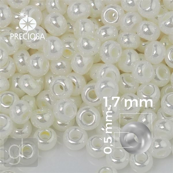 Preciosa Rocailles 13/0 1,7 mm Beige 47102 20 g