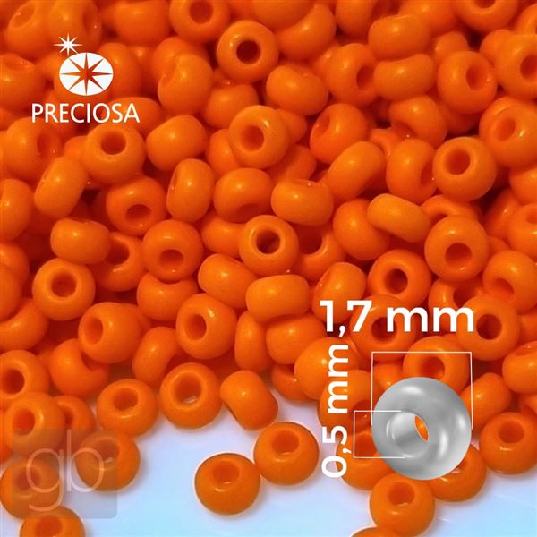 Preciosa Rocailles 13/0 1,7 mm Orange 93140 20 g