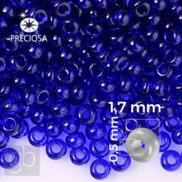 Preciosa Rocailles 13/0 1,7 mm Blau 30100 20 g