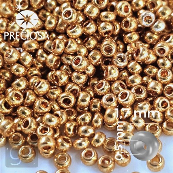 Preciosa Rocailles 13/0 1,7 mm Golden 18583 20 g