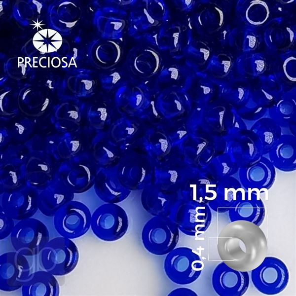 Preciosa Rocailles 15/0 1,5 mm Blau 60300 20 g