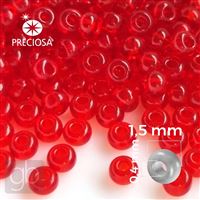 Preciosa Rocailles 15/0 1,5 mm Rot 90070 20 g