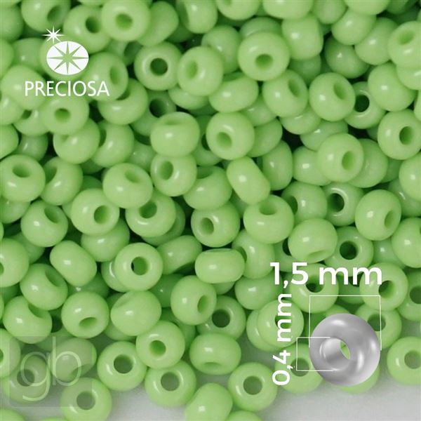 Preciosa Rocailles 15/0 1,5 mm Grn 53410 20 g