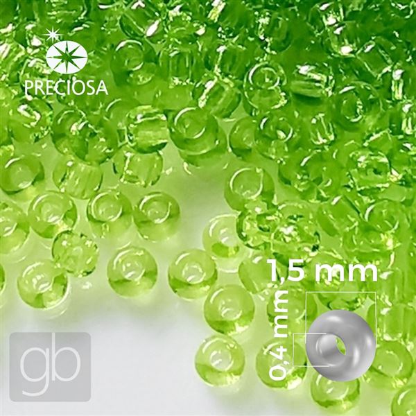 Preciosa Rocailles 15/0 1,5 mm Grn 50220 20 g