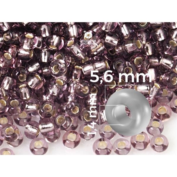 Preciosa Rocailles 3/0 5,6 mm Lila (27010) 20 g